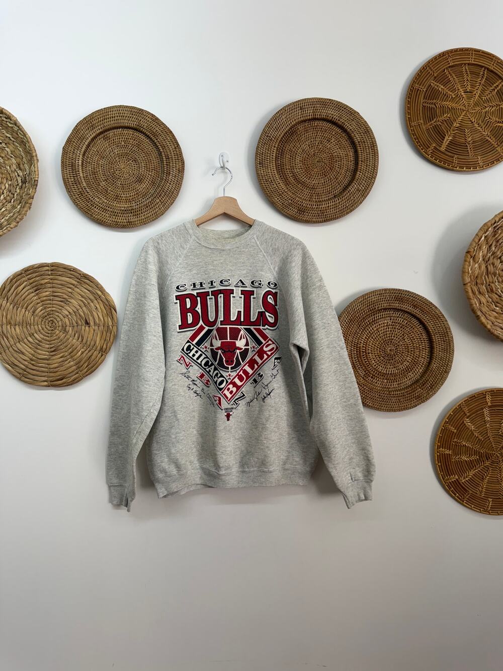 Vintage 90s Chicago Bulls Crew Neck Sweatshirt Mens XL